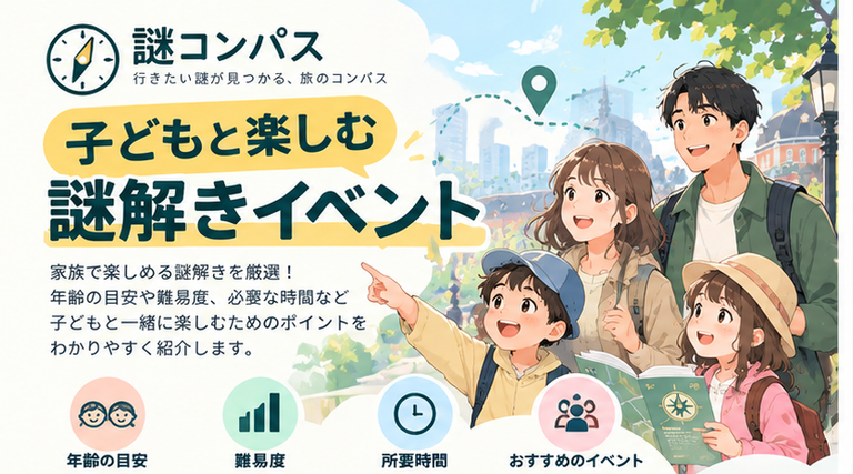 子どもと周遊型謎解きで失敗しない選び方|小学生目安・当日条件で判断