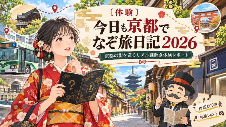 『今日も京都でなぞ旅日記2026』を夫婦で体験|所要時間・難易度・歩数をレポート