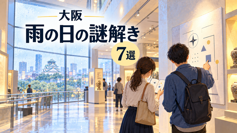 大阪で雨の日でも遊びやすい謎解き7選｜屋内・所要時間・移動の負担で比較